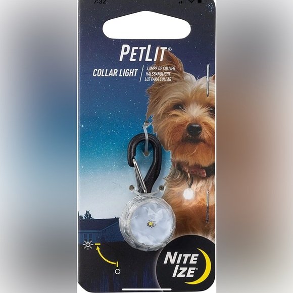 HAMILTON Single-Thick Nylon Deluxe Dog Collar AND PetLit Light 20" x 3/4" Pink - Picture 3 of 6